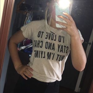 Tan graphic t-shirt